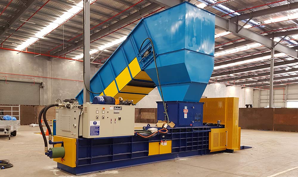 Closed-Door Baler Recycling machines by godswill for Secure Waste Compaction.
