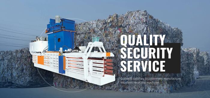 Two ram godswill baler  for optimal efficiency in waste management.